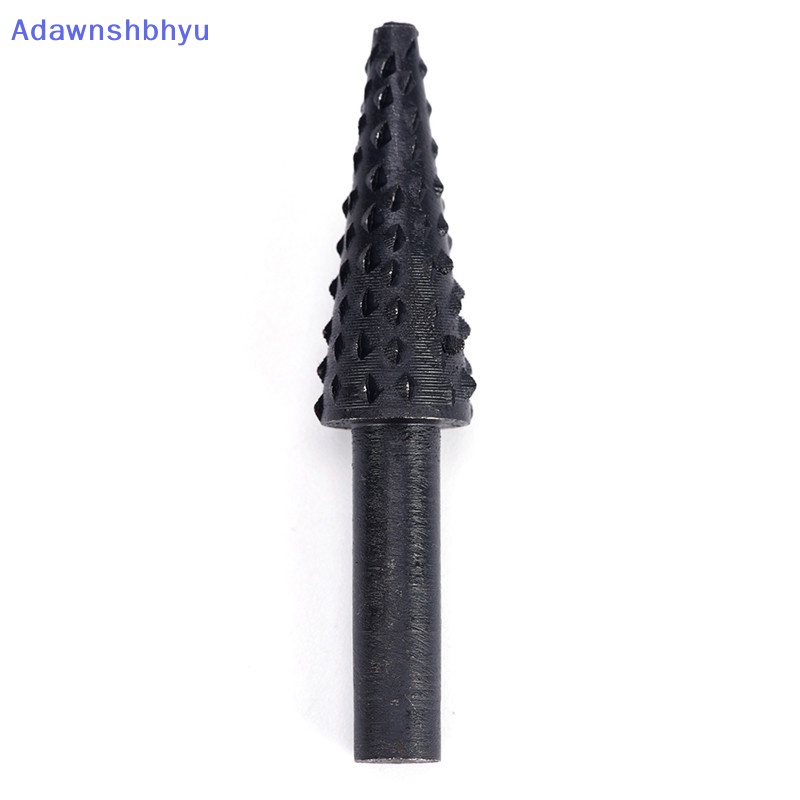 Adhyu 5pcs Set Rotary Burr Baja Hitam1Per4 ''6mm Shank Mata Bor Rasp Kayu Perkakas Rumah ID