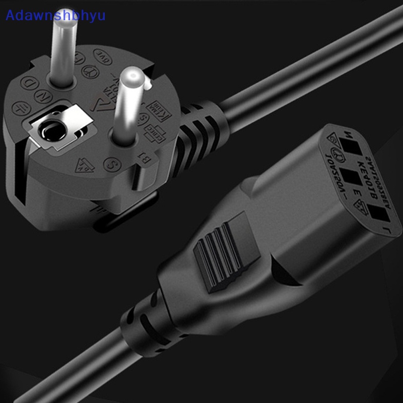 Adhyu Ceret Eropa 2pin AC Bulat EU Plug Kabel Listrik Kettle Cord1/1.5/1.8/3m ID