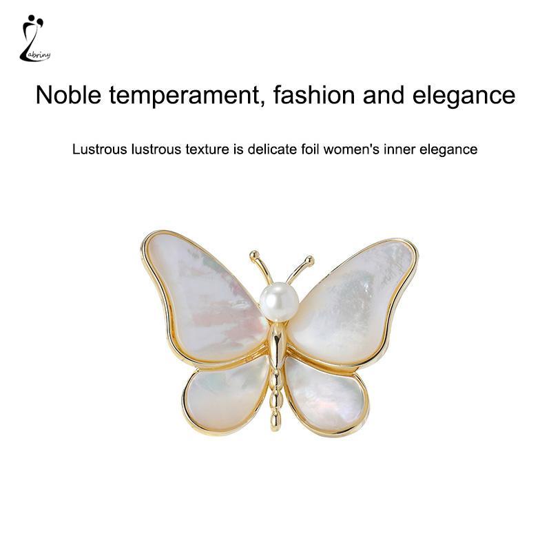 Bros kupu-kupu mutiara untuk wanita Temperamen fashion kelas atas Aksesori setelan Z