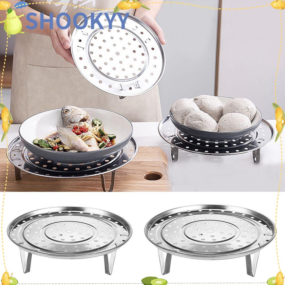 Chookyy Steamer Rak Multifungsi Stainless Steel Tray Stand Pot Steaming