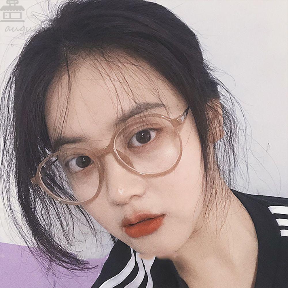 Agustina Bingkai Bulat Spectacles Personality Retro Simple Anti Radiasi Kacamata Anti Cahaya Biru Pria Kacamata Baca Lensa Bening Kacamata Kacamata Optik