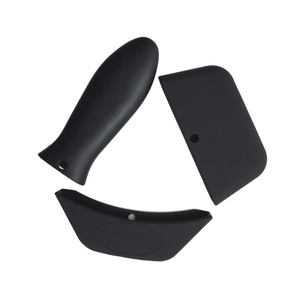 3buah Pegangan Pelindung Tahan Panas-Terisolasi Anti-Cacat Panci Grip Lengan Alat Panci Silikon Tahan Aus Aksesori Dapur Toko