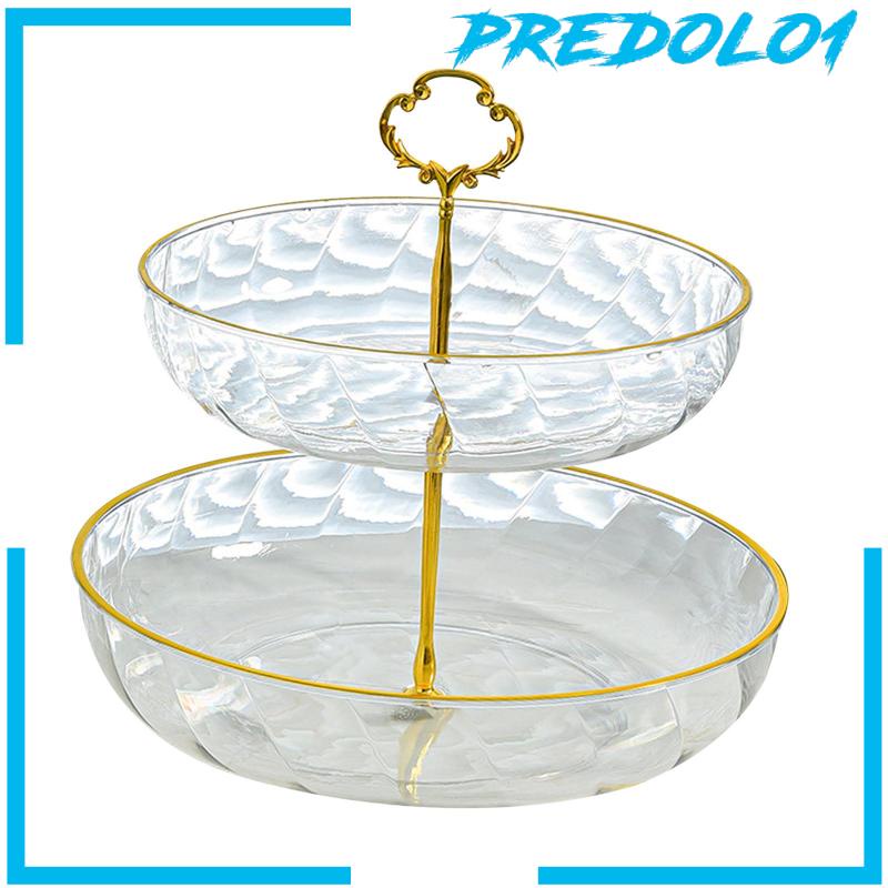 [Predolo1] Cupcake Stand 2tingkat Removable Tempat Kue Kering Untuk Dekorasi Cafe Restoran