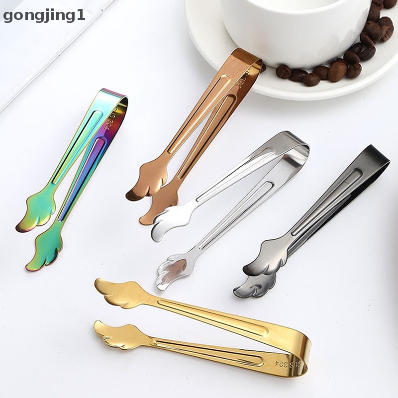 Ggg Stainless Steel Klip Es Batu Ice Tong Roti Makanan BBQ Clip Barbekyu Klip Dapur ID