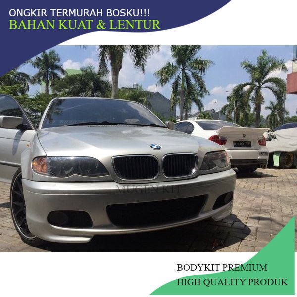 AKSESORIS BEMPER MOBIL MASEH Bodykit Bumper BMW E46 Mtech depan saja Front Bumper