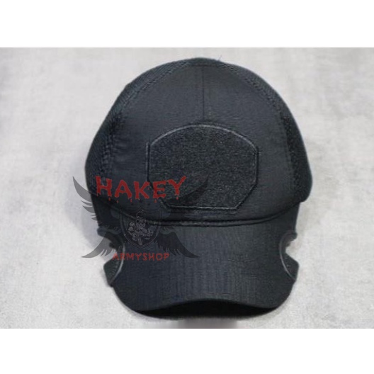 Topi Tactical Premium Coak Htam Polos / Topi Velcro Coak Polos Premium / Topi Coak Tactical Punisher