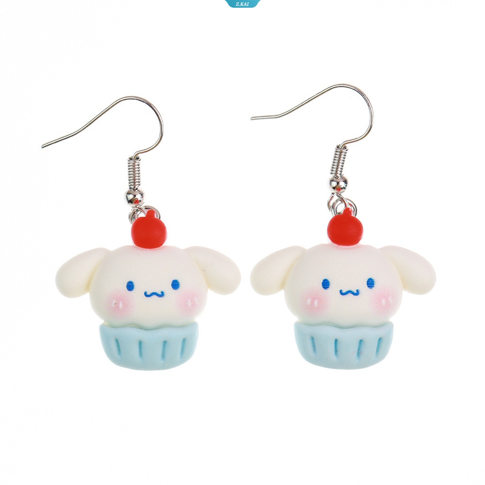 Anime Hello Kitty Kuromi Cinnamoroll Melody Cones Cupcake Anting Kartun Sanrio Kepribadian Anting Gadis Mahasiswa Anting Hadiah [ZK]