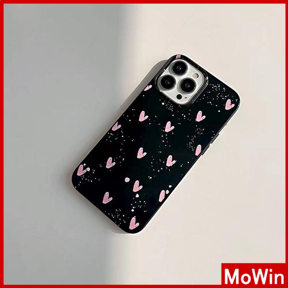 For iPhone 14 Pro Max iPhone Case Pink Glossy TPU Soft Case Shockproof Protection Camera Simple Pink Heart Compatible with iPhone 13 Pro max 12 Pro Max 11 xr xs max 7Plus 8Plus