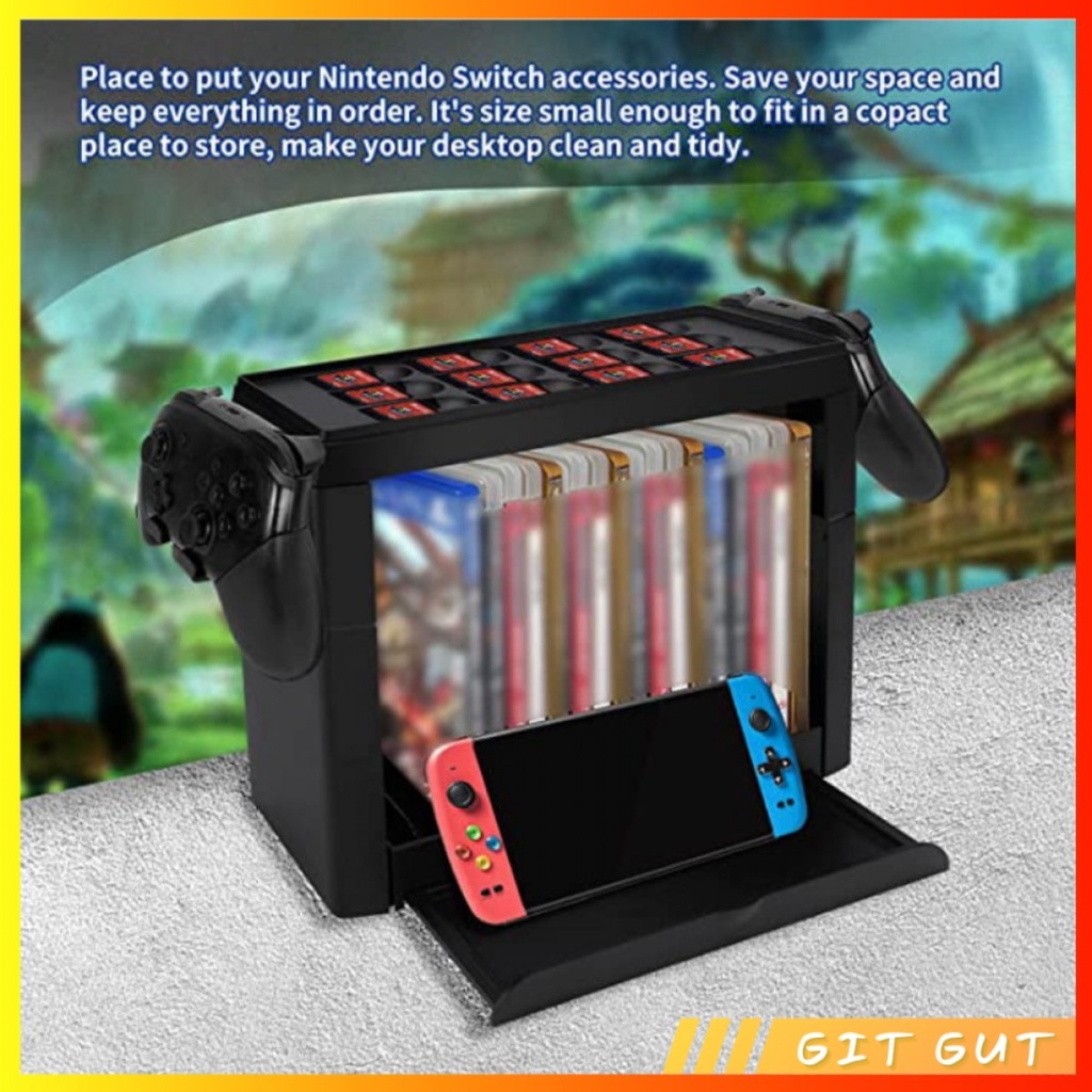 Rak Rack Storage Tempat Penyimpanan Holder Nintendo Switch V1 V2 OLED