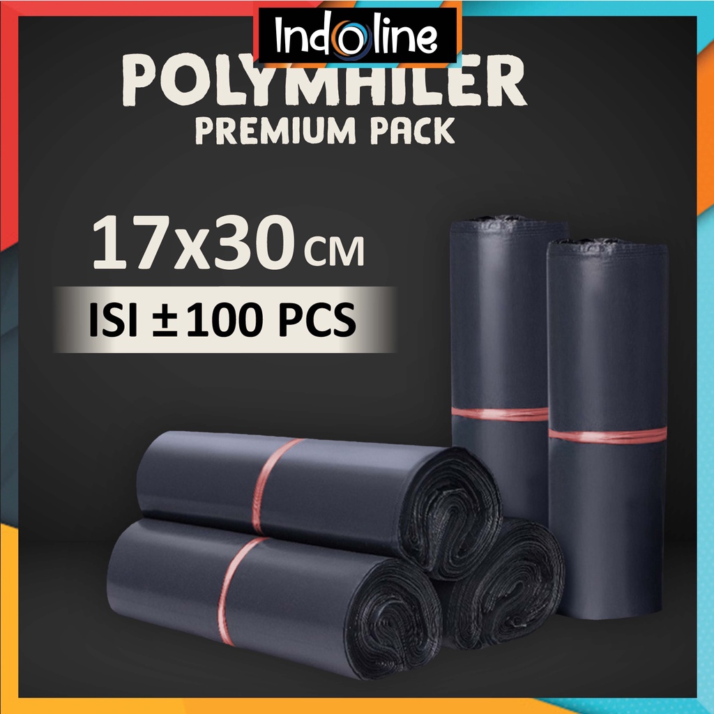 

✔️ Plastik Polymailer Olshop Kantong Plastik Hitam Packing Online Shop Bahan Tebal 17 x 30 Import COD