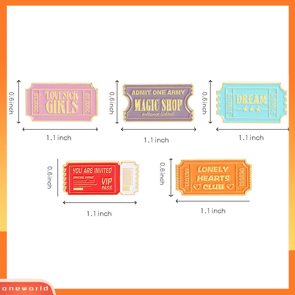 [ONE] Bros Pin Cap Bentuk Semua Pertandingan Koleksi Surat Ringan Kerah Pin Pakaian Dekor