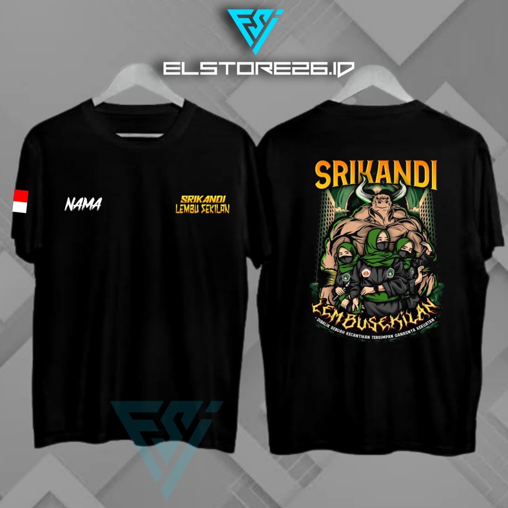 TSHIRT DISTRO | KAOS SRIKANDI PADEPOKAN LEMBU SEKILAN | BISA TAMBAH NAMA, LOGO, GAMBAR SENDIRI | BAJ