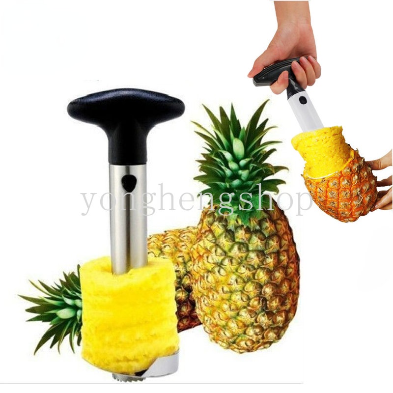 Kreatif Stainless Steel Pengupas Nanas Spiral Pineapple Slicer Corer Alat Pemisah Nanas Buah Apel Cutter Dapur Gadget