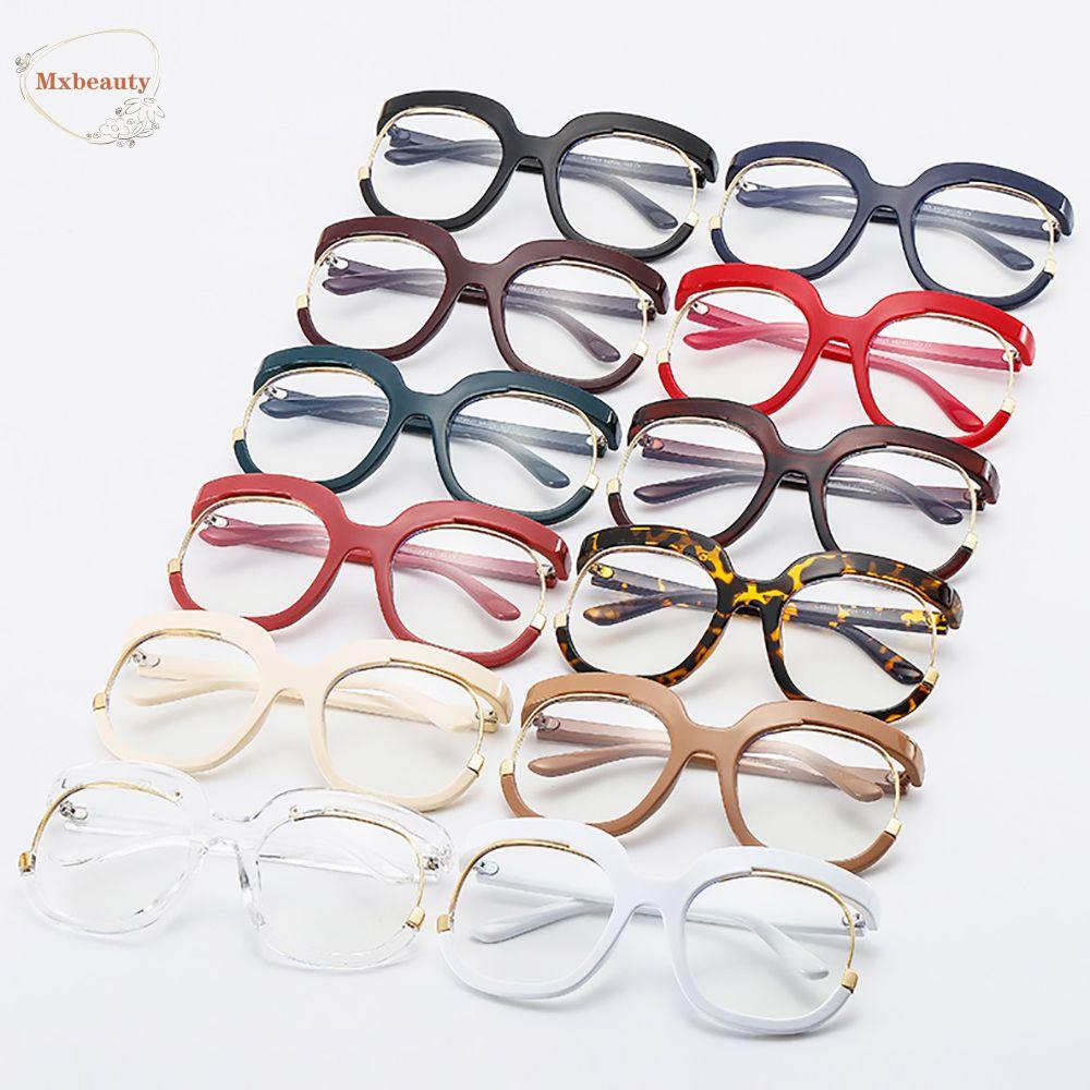 Mxbeauty Kacamata Round Spectacles Anti Radiasi Kaca Mata Anti Radiasi Untuk Wanita Protection Glasses Female Korea Paku Beras Anti Radiasi Kaca Eyewear Women Glasses