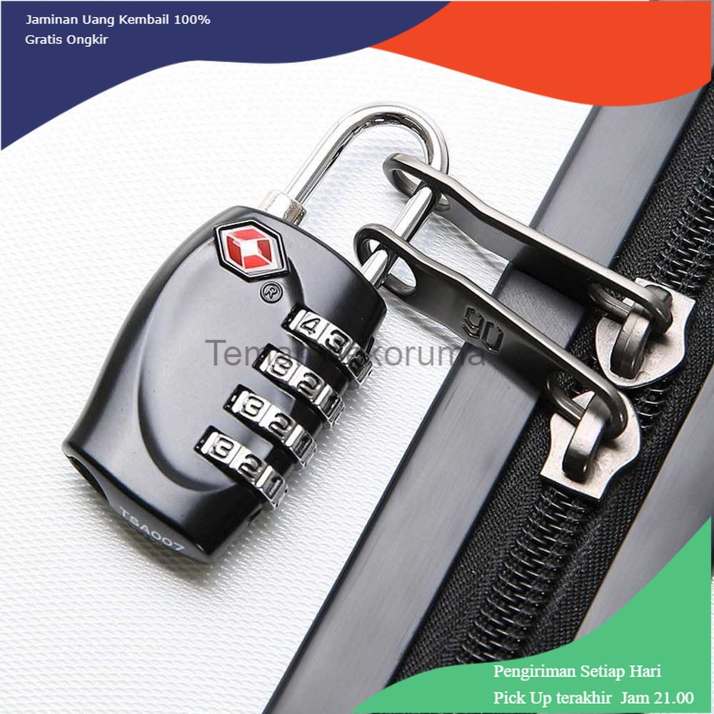 TD - DPR CoolCell Gembok Koper Angka 4 Digit Suitcase Password TSA Lock - TSA-330