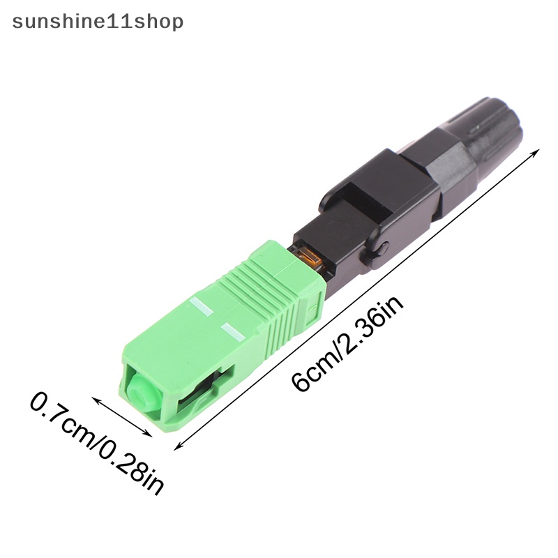 Sho 5Pcs FTTH SC APC Single Mode SC UPC Fiber Optic Quick Connector Alat Perakitan N