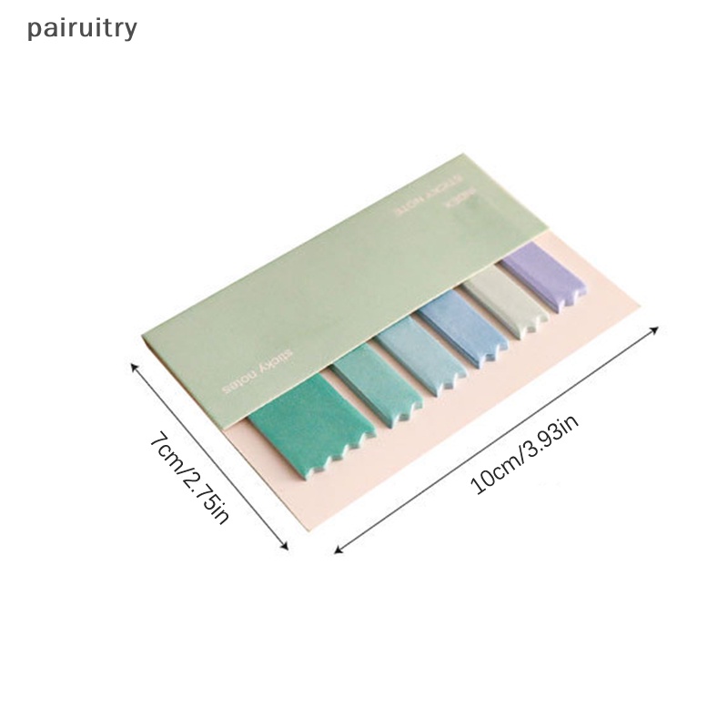 Prt 120sheets Macaroon Color Self Adhesive Memo Pad Sticky Notes Bookmark Point It Marker Memo Stiker Kertas Viskositas Kuat Perlengkapan Kantor Sekolah PRT