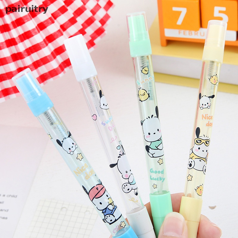 Prt Random Lucu Portable Strawberry Bear al Pen Press Type Irigasi Gel Pen Summer Hydrag Student Wrig Pen PRT