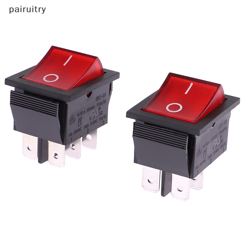 Prt RK1-01 16A 250V ON-OFF Rocker Switch 4Pin 6Pin KCD4-201n Saklar Perahu PRT