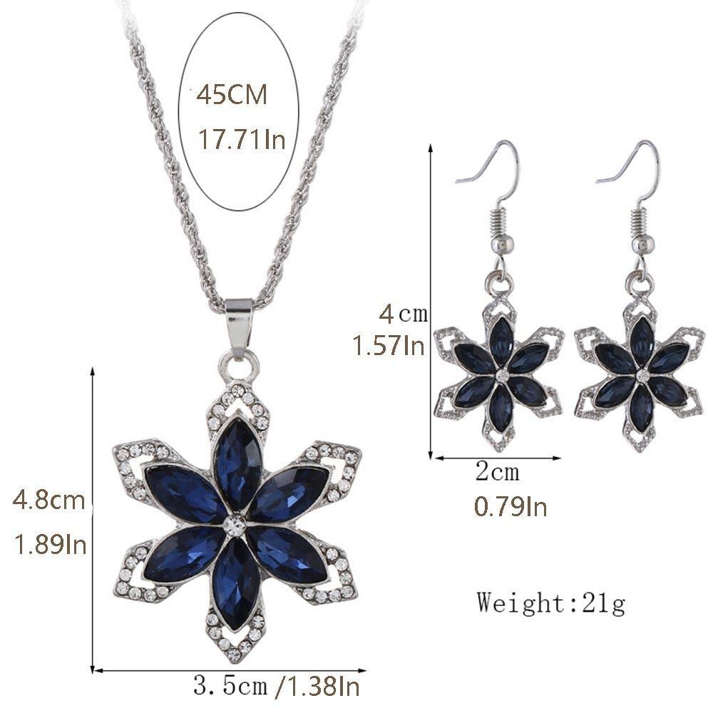 Mxbeauty Set Kalung Anting Snowflake Lucu Serbaguna Trendy Dengan Berlian Perhiasan Kpop Untuk Wanita Perhiasan Pesta Pernikahan