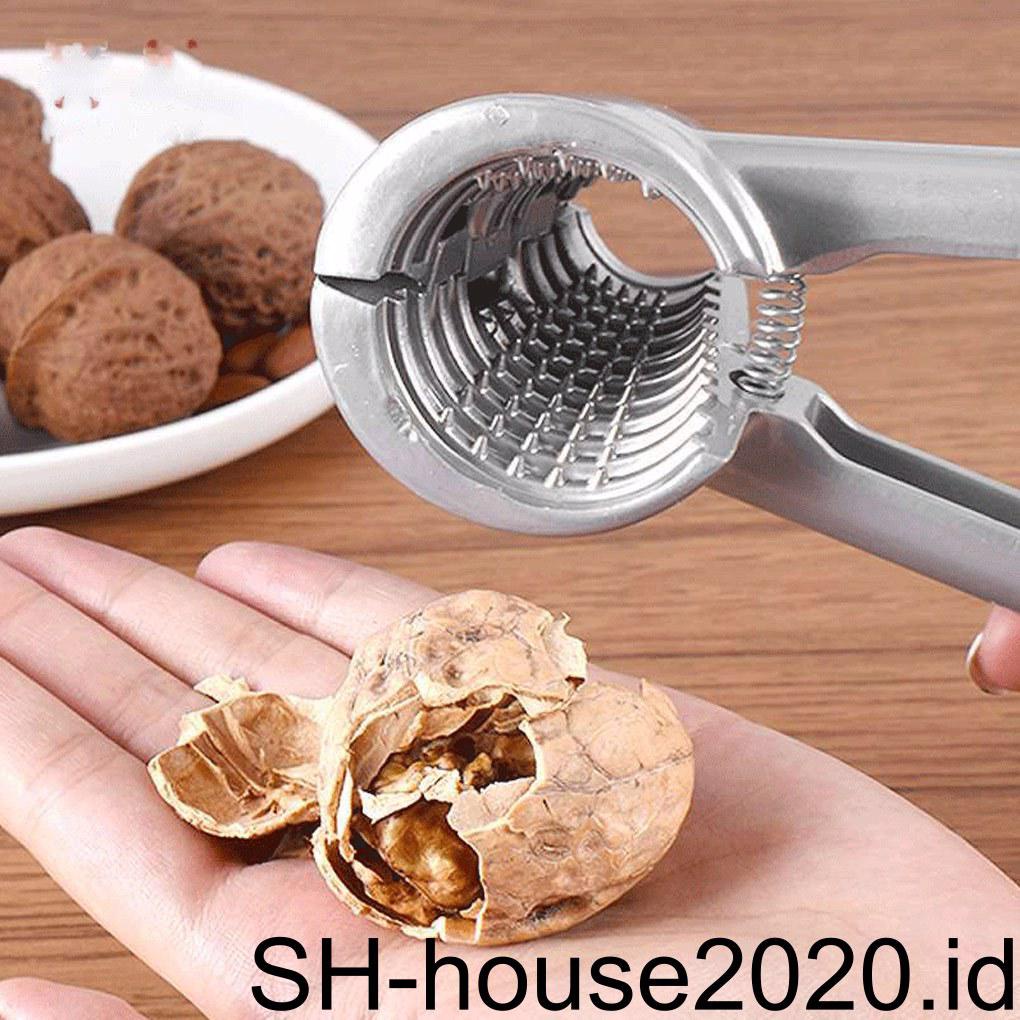 Nut Cracker Kitchen Gadget Walnut Clamp Handily Gripped Gagang Panjang Aksesoris Rumah Tangga Pecan Opener Pemipil Kacang