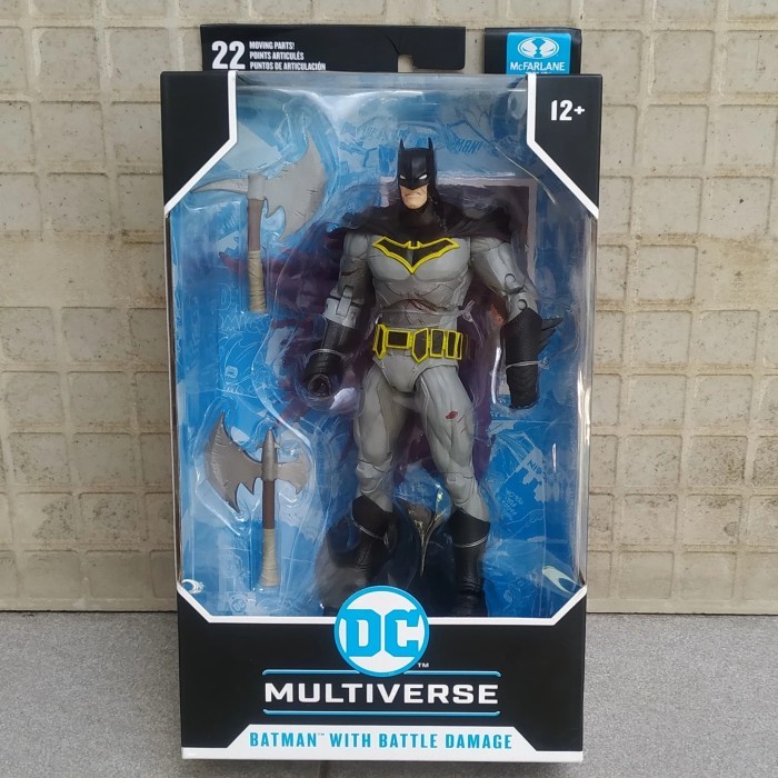 MCFARLANE DC MULTIVERSE BATMAN DARK NIGHTS METAL BATTLE DAMAGE AXE