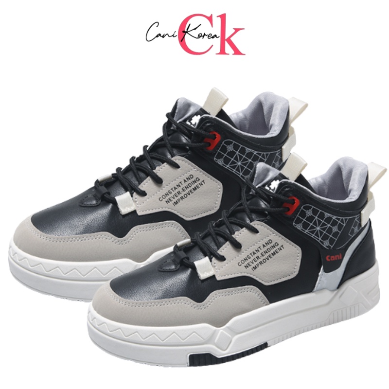 CaniKorea &quot;Free Box&quot; (Size 40-44) Max Sepatu Sneakers Pria Ankle High Kasual Fashion Import 8121