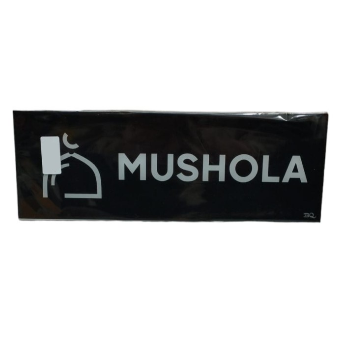 

Acrylic Boyko Tulisan Mushola Hitam Putih