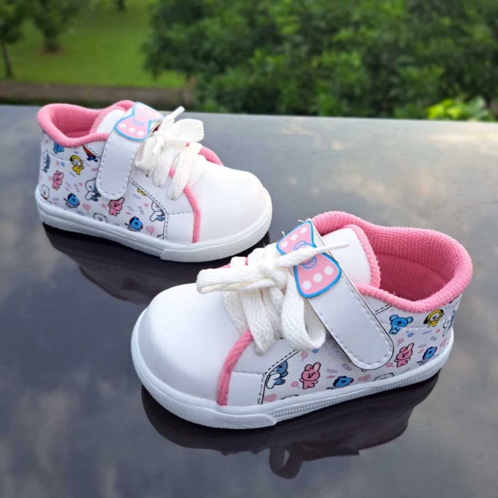 Sneakers Anak Perempuan umur 1 - 6 tahun - Print Pita - VINANDOZ SNP10