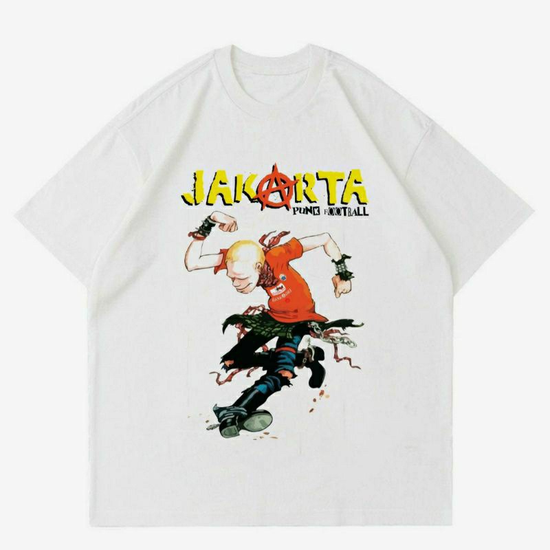 BAJU JAKARTA " PUNK FOOTBALL" | T-SHIRT KAOS PUNK FOOTBALL PERSIJA | KAOS BAJU PRIA | KAOS HOLIGAN |