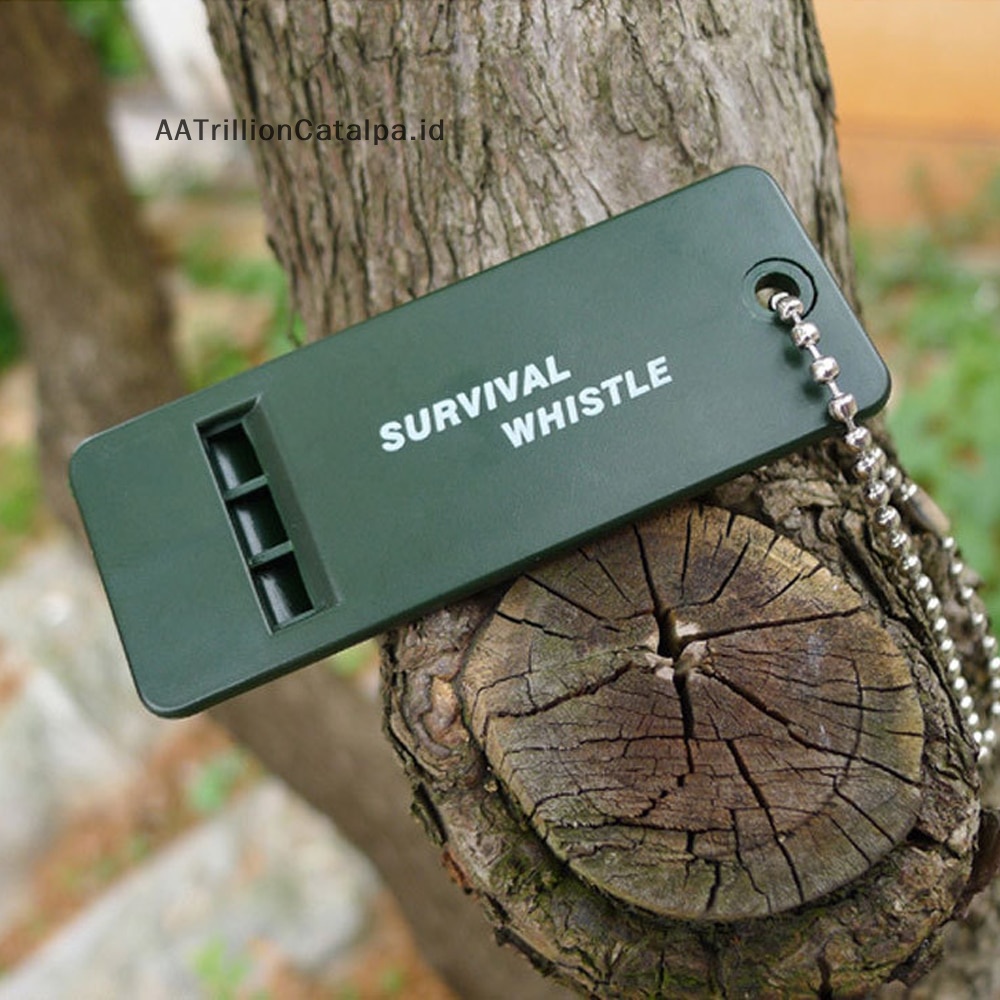 Aatrillioncatalpa 3-rekuensi Whistle High Desibel Survival Whistle Keychain Rugby Referee Camping ID