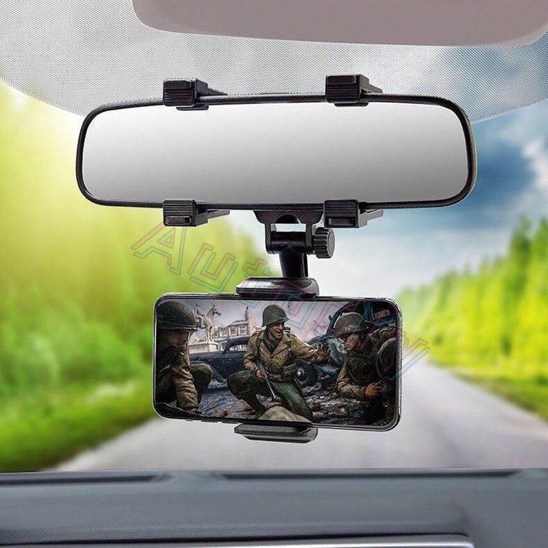 Car Phone Holder Spion Mobil Dudukan Ponsel 360derajat GPS Smartphone Stand Universal Spion Phone Holder