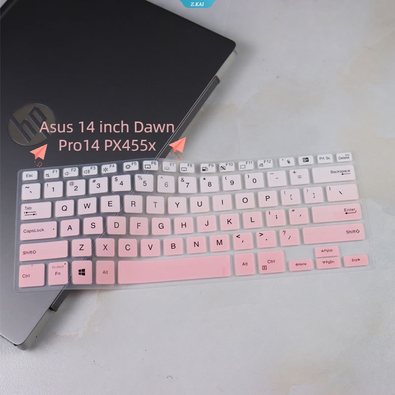 New Casing Keyboard Komputer Bahan Silikon Tahan Air Soft Case Untuk Asus 14inch Dawn Pro14 PX455x Full Coverage Keyboard Film [ZK]