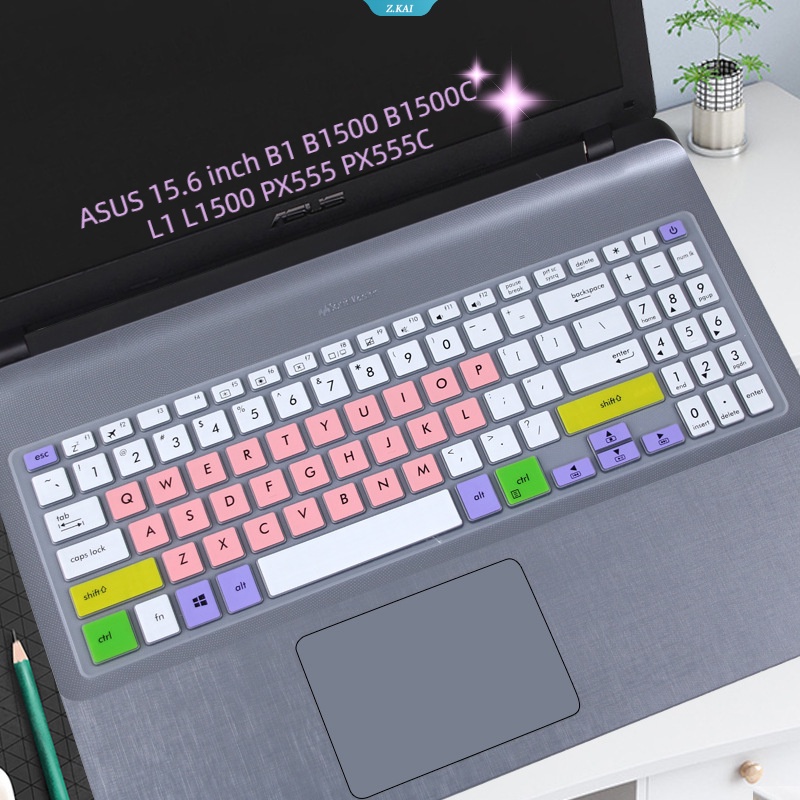 Pelindung Film Keyboard Silikon Laptop Untuk ASUS 15.6 Inch B1 B1500 B1500C L1 L1500 PX555 PX555C Film Pelindung Tahan Air Dan Anti Lembab [ZK]