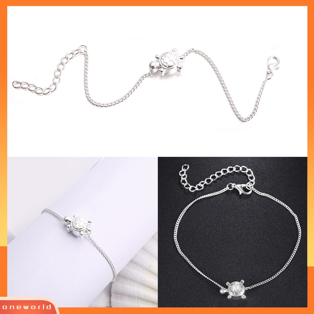 [WOD] Bohemian Turtle Gelang Kaki Wanita Ankle Bracelet Musim Panas Pantai Kaki Perhiasan Hadiah Pesta