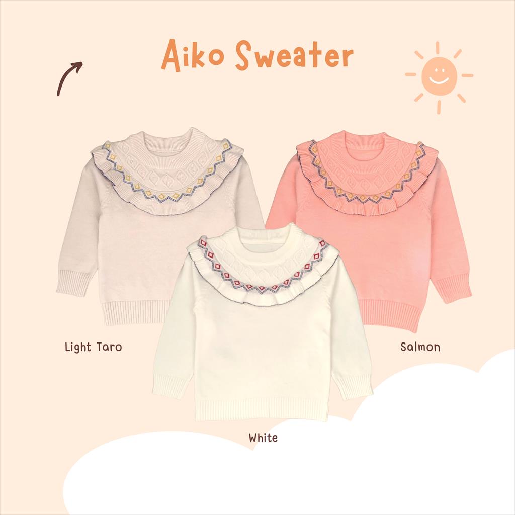 Aiko Sweater Rajut Anak Jaket Anak Perempuan Sweater Knit Anak Perempuan Sweater Anak Import Sweater Lucu