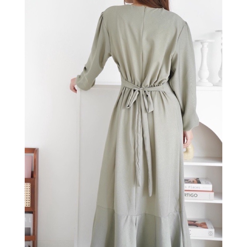 BEFAST - ZRD DRESS MAXY SYANI / Hyejin Dress Korean Look / LongDress Wanita Terbaru / Fashion Wanita Kondanga Wanita Hijab Style / Pakaian Casual Kekinian Remaja ABG / LongDress Polos Lengan Panjang / Termurah