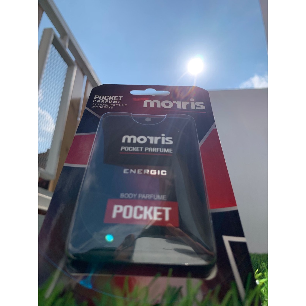 Morris Parfume Pocket (Energic & Executive) / Parfum Pocket Morris 18 ml / Parfum 3x Lebih Wangi Poc
