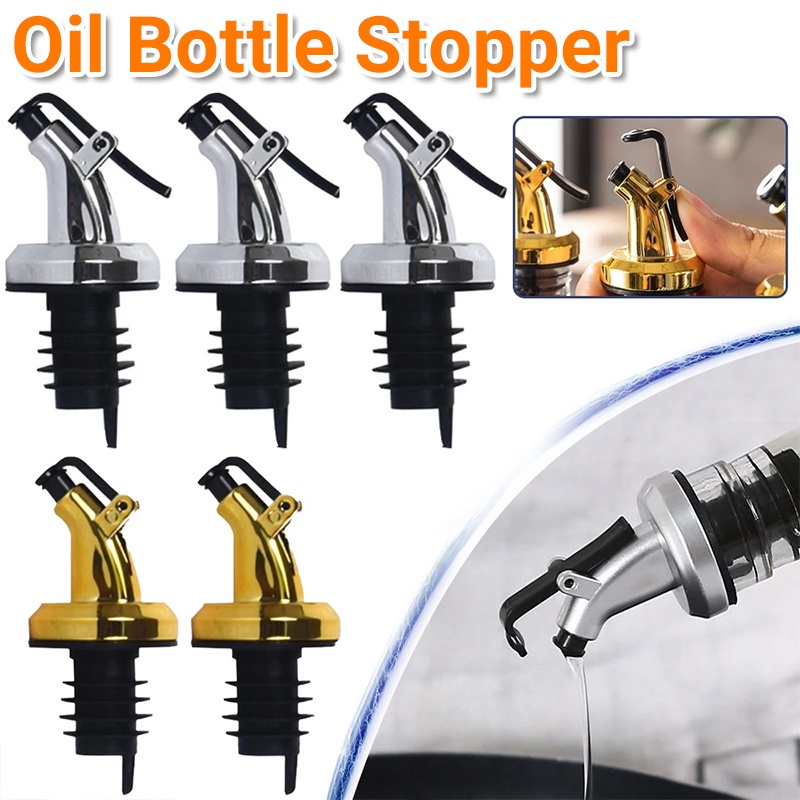 [Unggulan] Jus Buah Cuka Dispenser Cerat Anti Bocor Anggur Merah Tuang Mulut Debu-Bukti Disegel Botol Stopper Desain Flip Over Nozzle Semprot Minyak