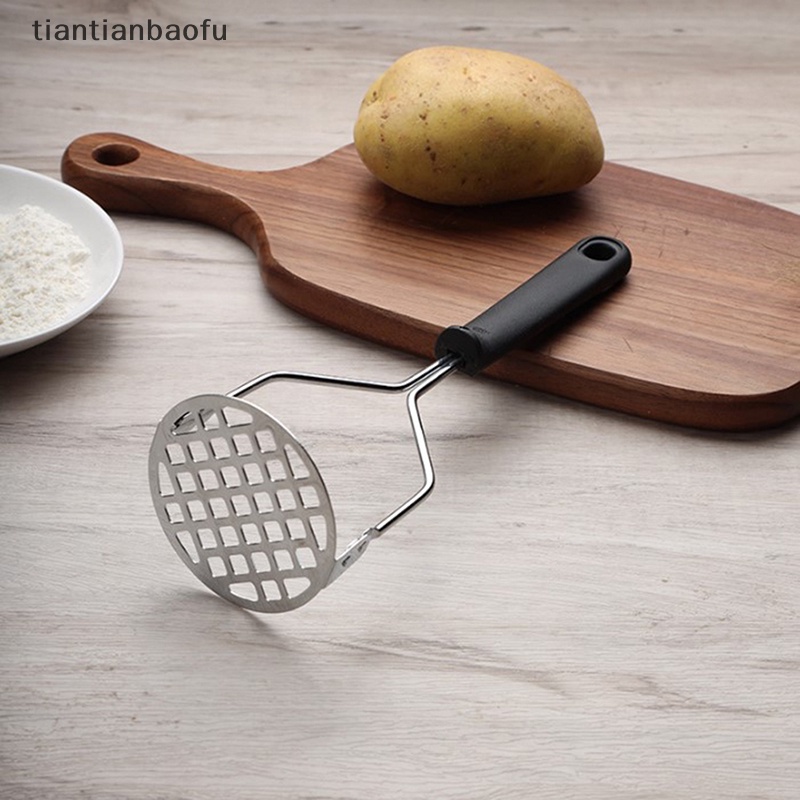 [tiantianbaofu] 304tekan Kentang Stainless Steel Potato Press Manual Masher Dapur Gadget Kentang Garlic Press Butik