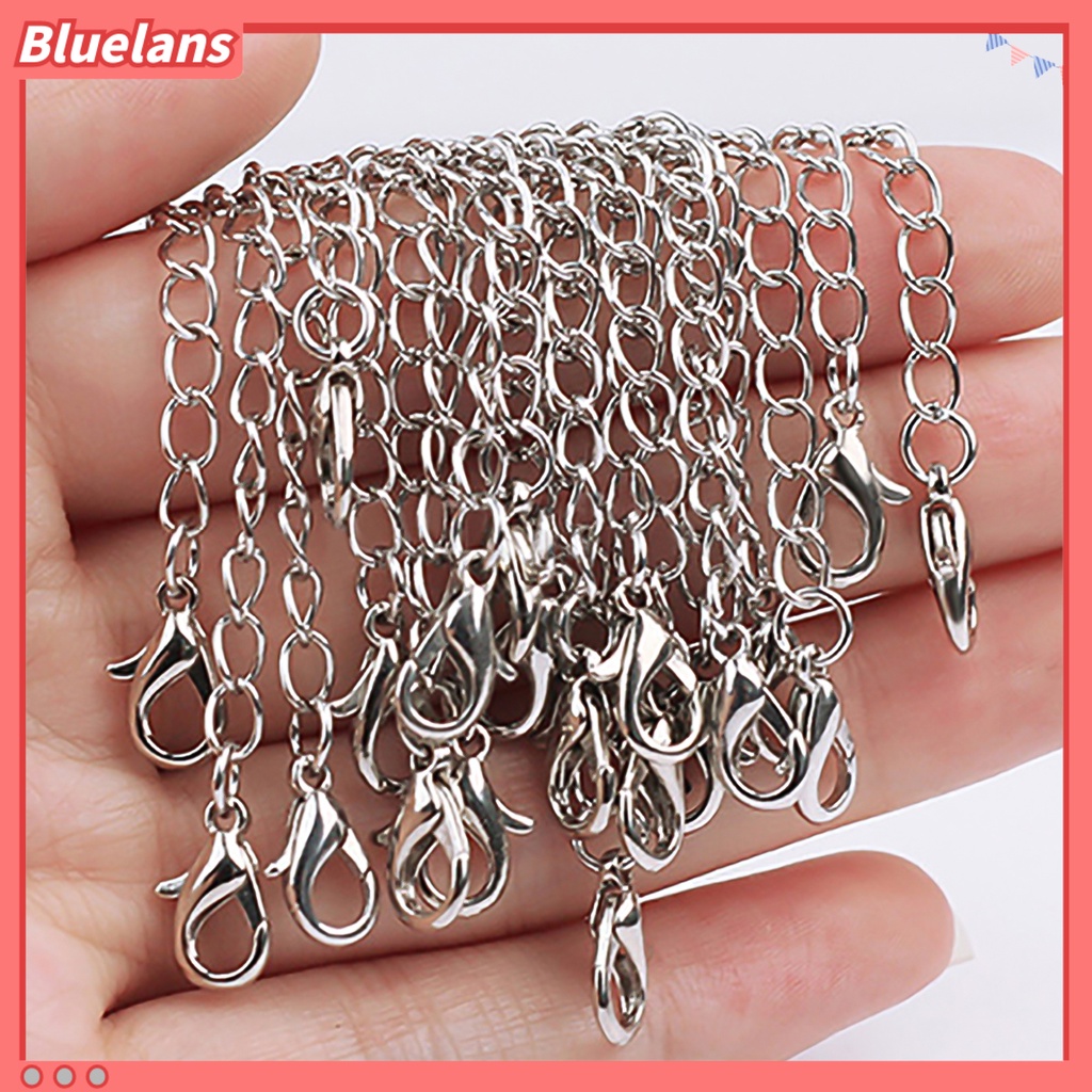 [BLS] 20pcs Fashion Perak Berlapis Gelang Kalung Extenders Rantai Temuan Perhiasan