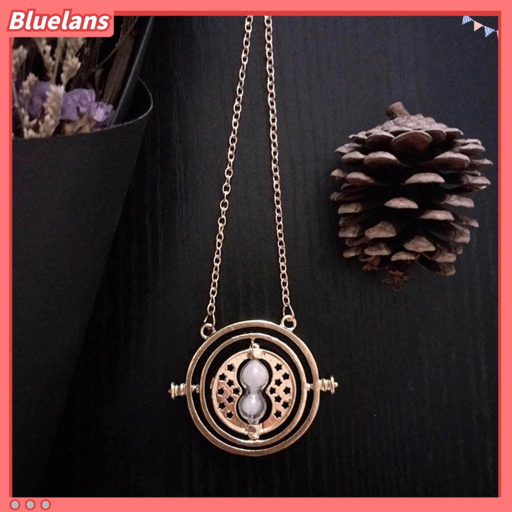 [BLS] Wanita Fashion Jam Pasir Liontin Klavikula Kalung Kerah Rantai Perhiasan Hadiah Untuk Pesta