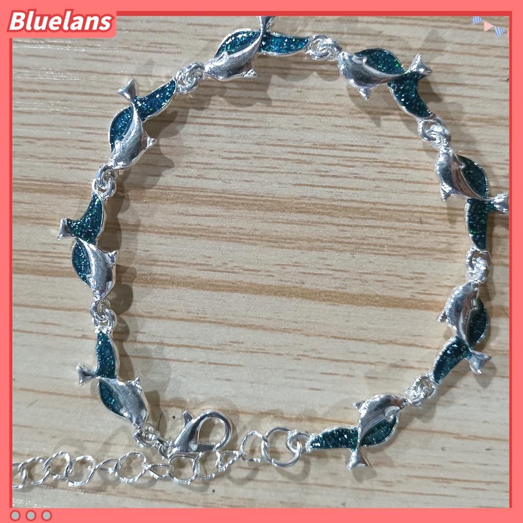 [BLS] Gelang Dolphin Charm Perhiasan Hadiah Alloy Wanita Fashion Dolphin Rantai Bracelet Untuk Pesta Perjamuan