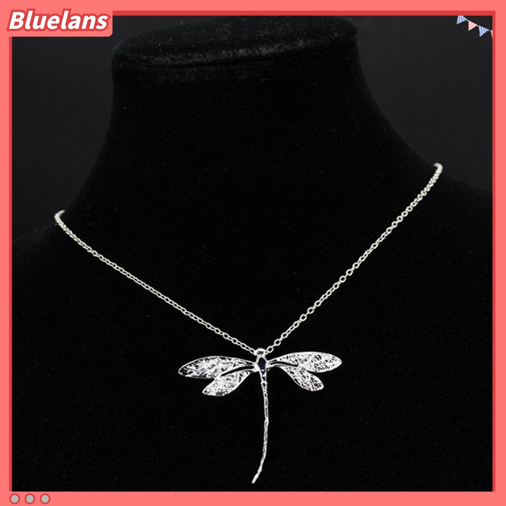 [BLS] Fashion Wanita Capung Liontin Klavikula Rantai Kalung Adjustable Perhiasan Hadiah