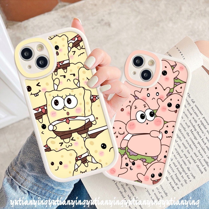 Cute Patrick Star Soft Tpu Couple Case for Hot 10 Lite Note 8 Infinix Hot 11 10s 10 11s 10T 9 Play Smart 6 5 Cartoon SpongeBob SquarePants Phone Cover