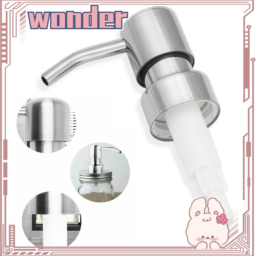 Wonder Soap Dispenser Pump Silver Stainless Steel Tabung Toples Pengganti Nozel