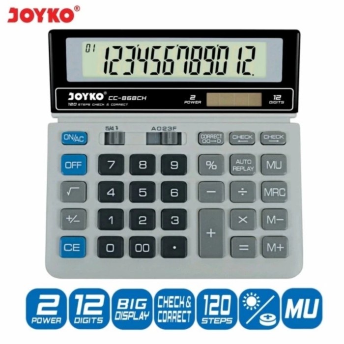 Kalkulator JOYKO CC-868CH CHECK CORRECT / Calculator Model SDC-868L 12Digit CC868CH