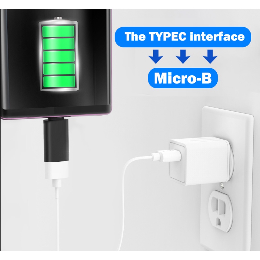 1pc Indah Paduan Aluminium Tipe-C Konverter Transmisi Data Tahan Lama 5pin Jantan Mini USB Ke Perempuan Adaptor Tipe-C