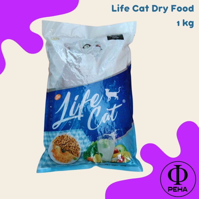 Life Cat Dry Food 1 kg Makanan Kucing LifeCat Makan Kucing Adult 1kg