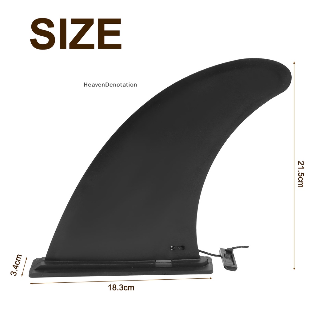 [HeavenDenotation] Papan Surfing SUP Fin Hitam Removable Universal SUP Sirip Papan Dayung Plastik Sirip SUP HDV